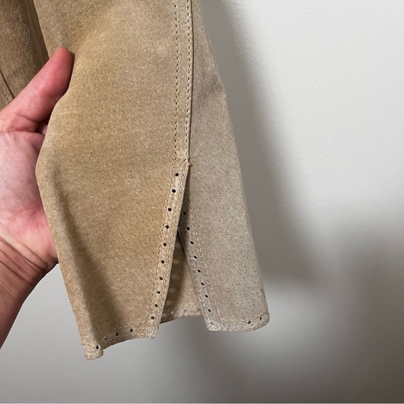 VINTAGE Tribeca Genuine Suede Unlined Boho Western Jacket size 12 runs small - Picture 5 of 10